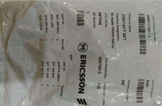 Contact Set / N-male 10mm Cable